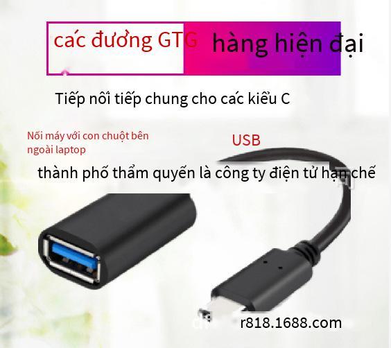 Khuyến mại cáp OTG type-c sang USB 3.0 nữ hỗ trợ bàn phím chuột đĩa U