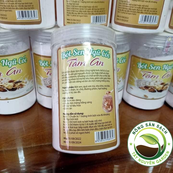 BỘT CỦ SEN TÂM AN MIX HẠT DINH DƯỠNG, NGŨ CỐC DƯỠNG NHAN