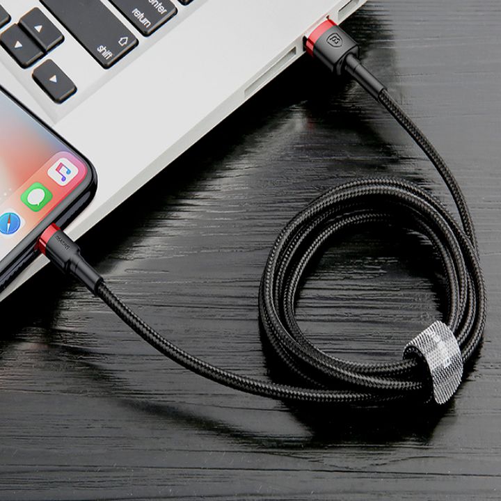 Cáp sạc nhanh Lightning cho Iphone, ipad Baseus CALKLF-B19 dài 1m - Hàng nhập khẩu