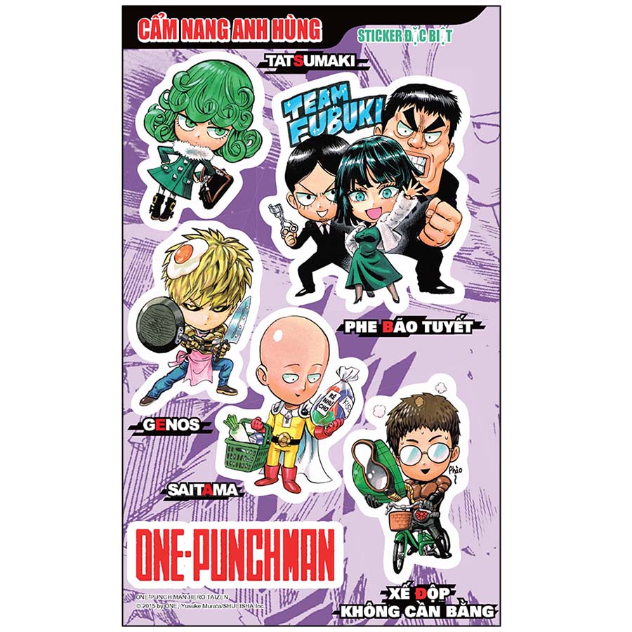 One-Punch Man: Cẩm Nang Anh Hùng [Tặng Kèm Sticker, Tranh Màu Và Bookmark PVC]