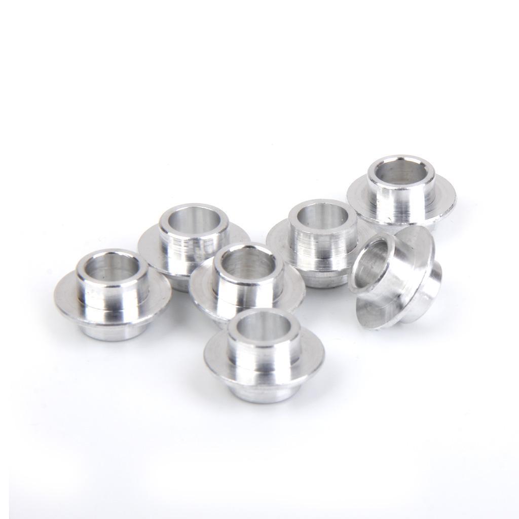 8 pieces Alloy Skate Bearing Spacers 8mm + 4pcs Inline Roller Hockey Fitness Skate Wheel 72 mm