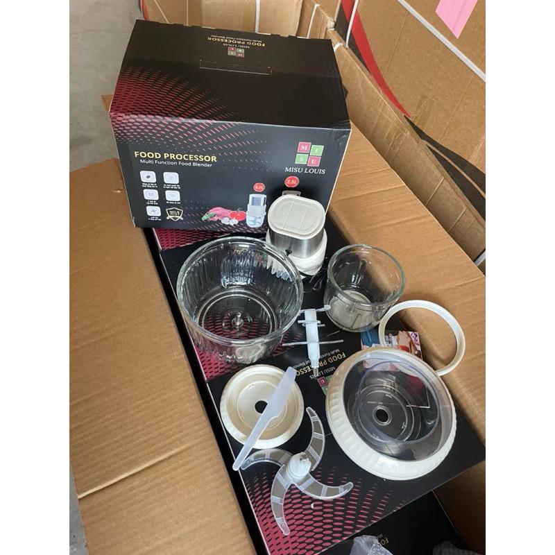 Máy xay Thịt Thực Phẩm Đa Năng  Công Suất 500w 2 Cối, tặng kèm 1 lưỡi dao - giao mầu ngẫu nhiên