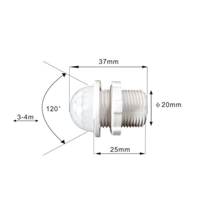 Công tắc cảm biến chuyển động hồng ngoại mini tắt mở đèn tự động