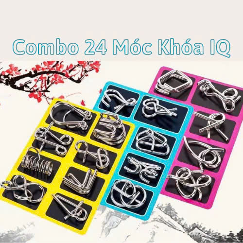Đồ Chơi Móc Khóa IQ 24 Món Thông Minh – Giúp Trẻ Rèn Luyện Tư Duy, Mở Khóa Cực Hay