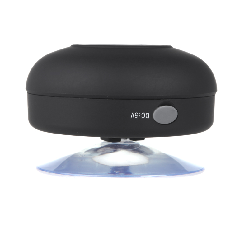 Loa Tắm Xe Hơi Mini HiFi Không Dây Bluetooth 3.0 Với Mic Chống Nước Cho IPhone IPad, Màu Đen