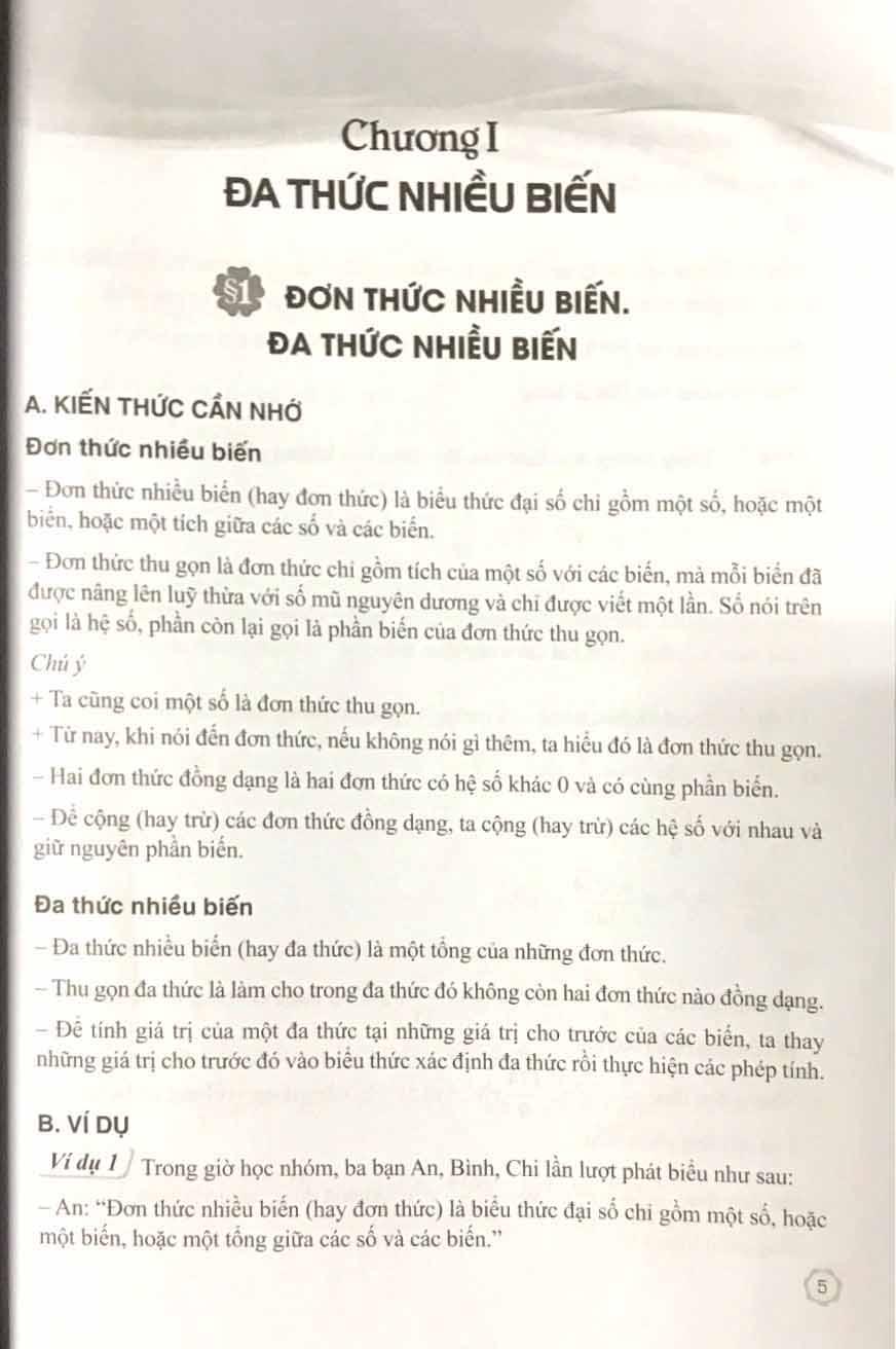 Sách Giáo Khoa Bài Tập Toán 8 - Tập 1 (Cánh Diều) (Chuẩn)