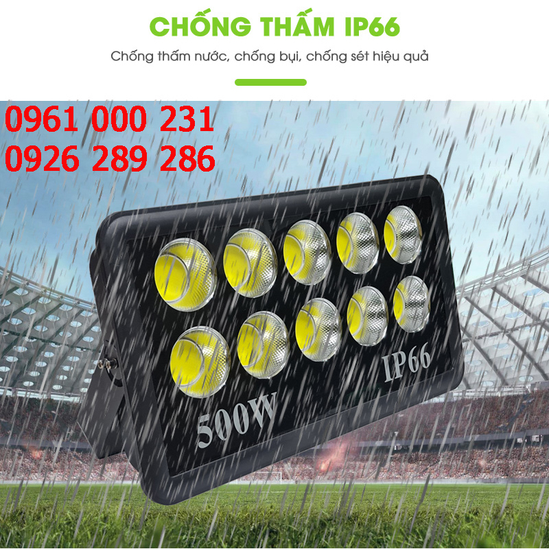 Đèn Pha LED cốc 500W ánh sáng trắng
