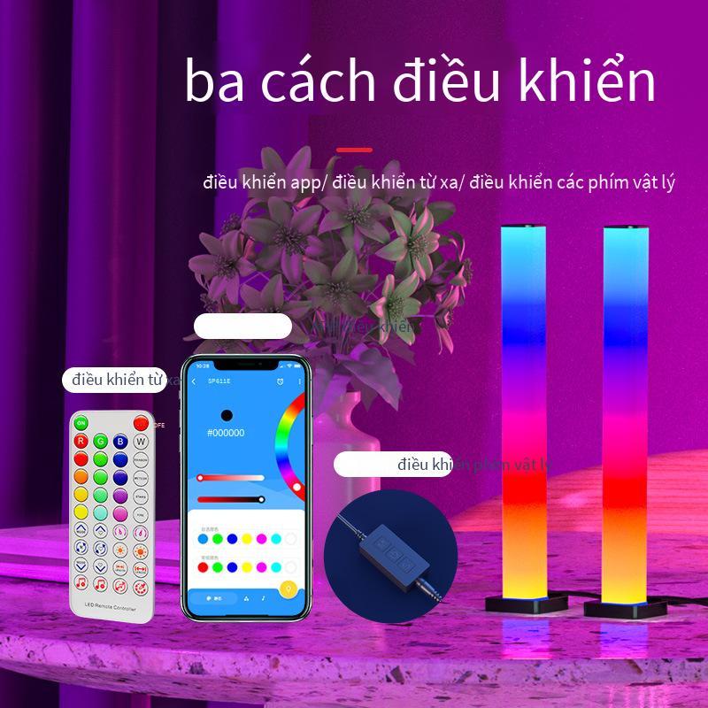Đảm bảo chất lượng rgb đón bầu không khí ánh sáng phòng ngủ máy tính để bàn trang trí đầy màu sắc màu sắc thay đổi nhịp điệu âm nhạc điều khiển bằng giọng nói nhịp điệu âm thanh ánh sáng