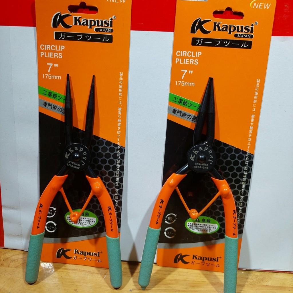 Bộ Kìm Mở Phe Kapusi Japan 7 Inch/175mm – Thép Không Gỉ, Tay Cầm Bọc Nhựa, Dễ Sử Dụng
