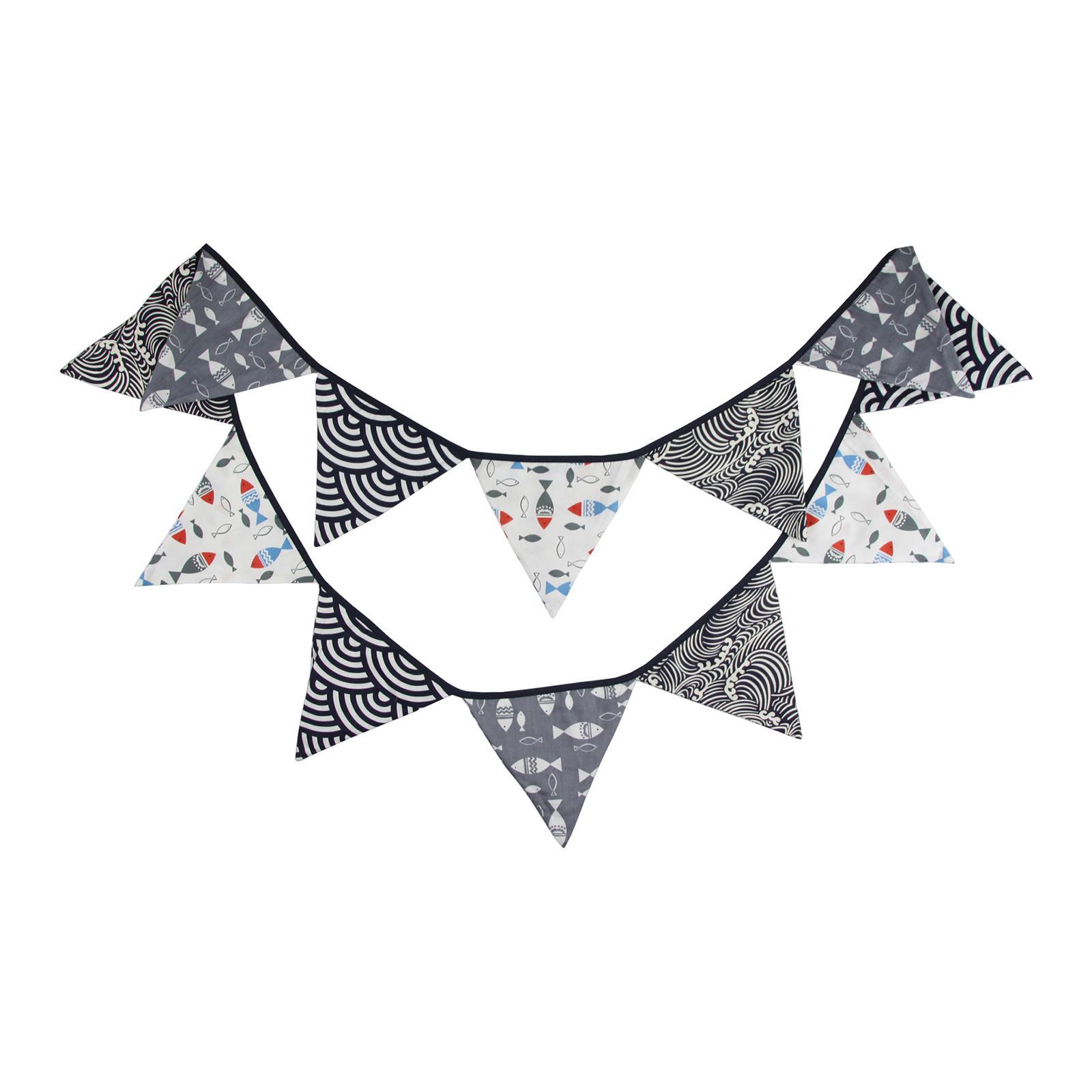 Pennant Banner Durable Japanese Style String Flags for Holidays Party Garden