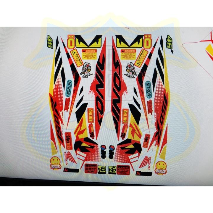 Tem rời sonic 150 trắng