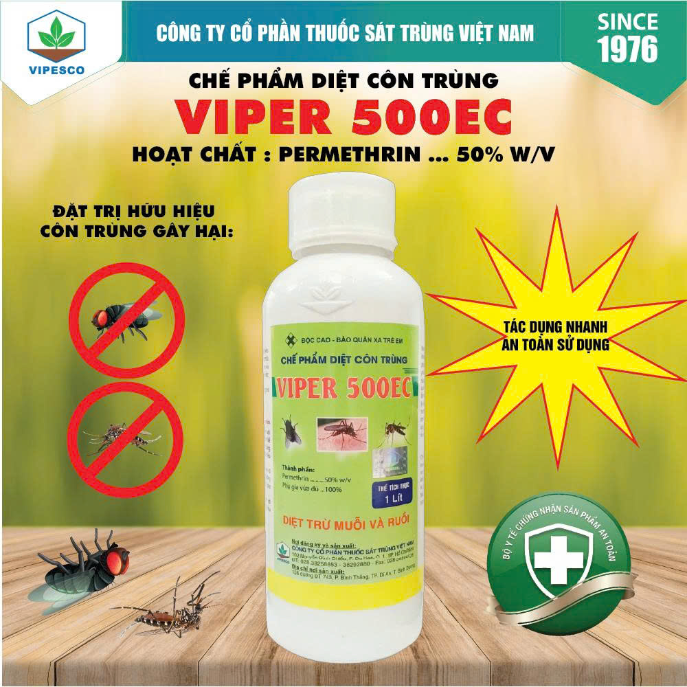 VIPER 500EC (1 lít) - DIỆT TRỪ MUỖI VÀ RUỒI