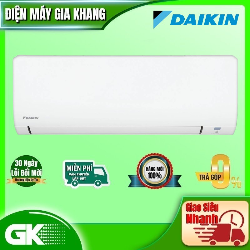 [Miễn phí công lắp] Model mới 2023 - Máy Lạnh Daikin FTF25XAV1V 1HP (9000 BTU) - Bền bỉ - Luồng gió dễ chịu - HÀNG CHÍNH HÃNG