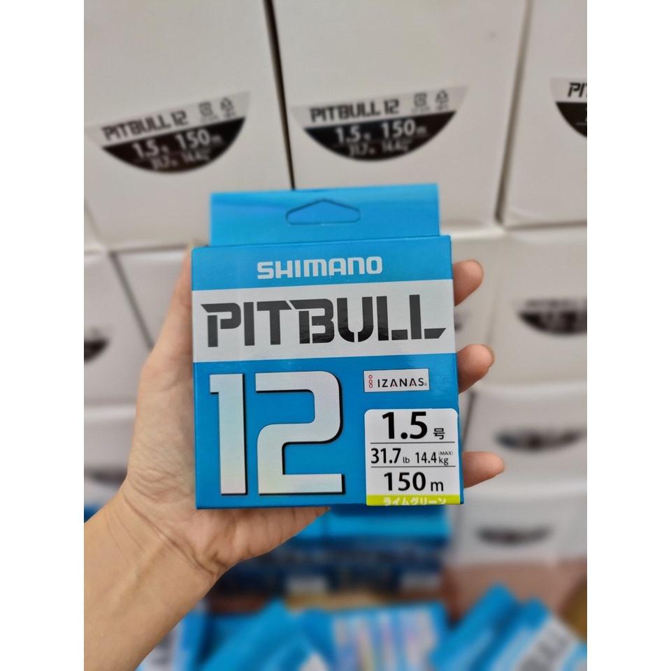 Dù Câu Cá Shimano PITBULL X12 150M Dây Câu Cá PE Dây Dù Câu Cá Cao Cấp Siêu Chịu Tải