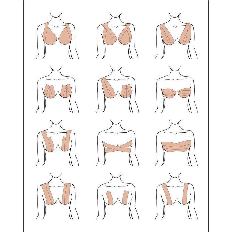 Hình ảnh Cuộn Băng Keo Vải - Cuộn Dán Nâng Ngực Có Thể Tạo Nhiều Kiểu Đa Dụng Cho Nữ