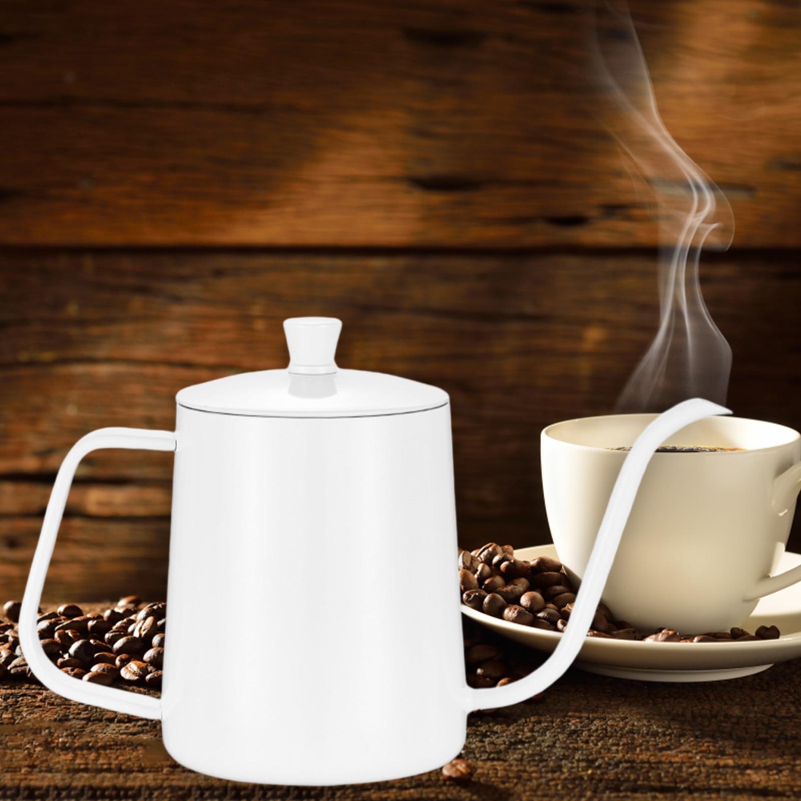 2Pcs Swan Neck Thin Mouth Pour Over Kettle Tea Pot for Tea Drip Coffee Water