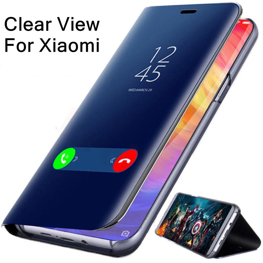 Ốp Lưng Nắp Gập Mặt Gương Cho Xiaomi Redmi Note 9s 7 5 8 Pro 8t 10 8a 7a Mi 10 9t A3 9 Lite Redmi Note 7 8 9 Pro Max