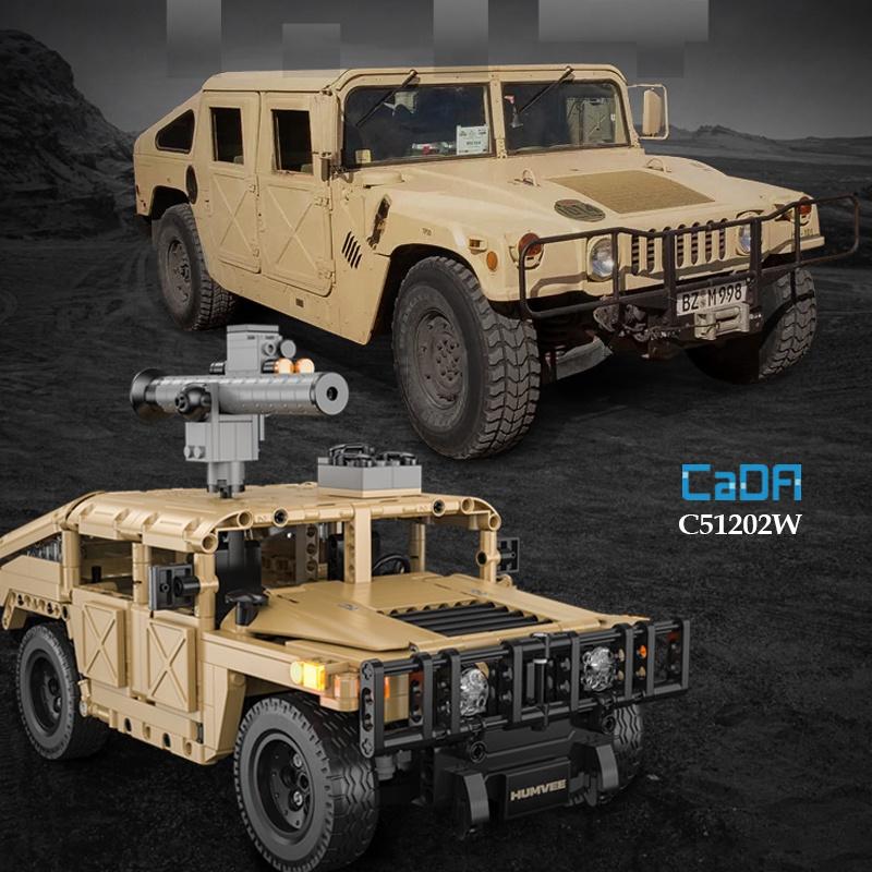 Đồ Chơi Lắp Ráp Điều Khiển Xe Địa Hình Chiến Đấu Humvee - CADA C51202W