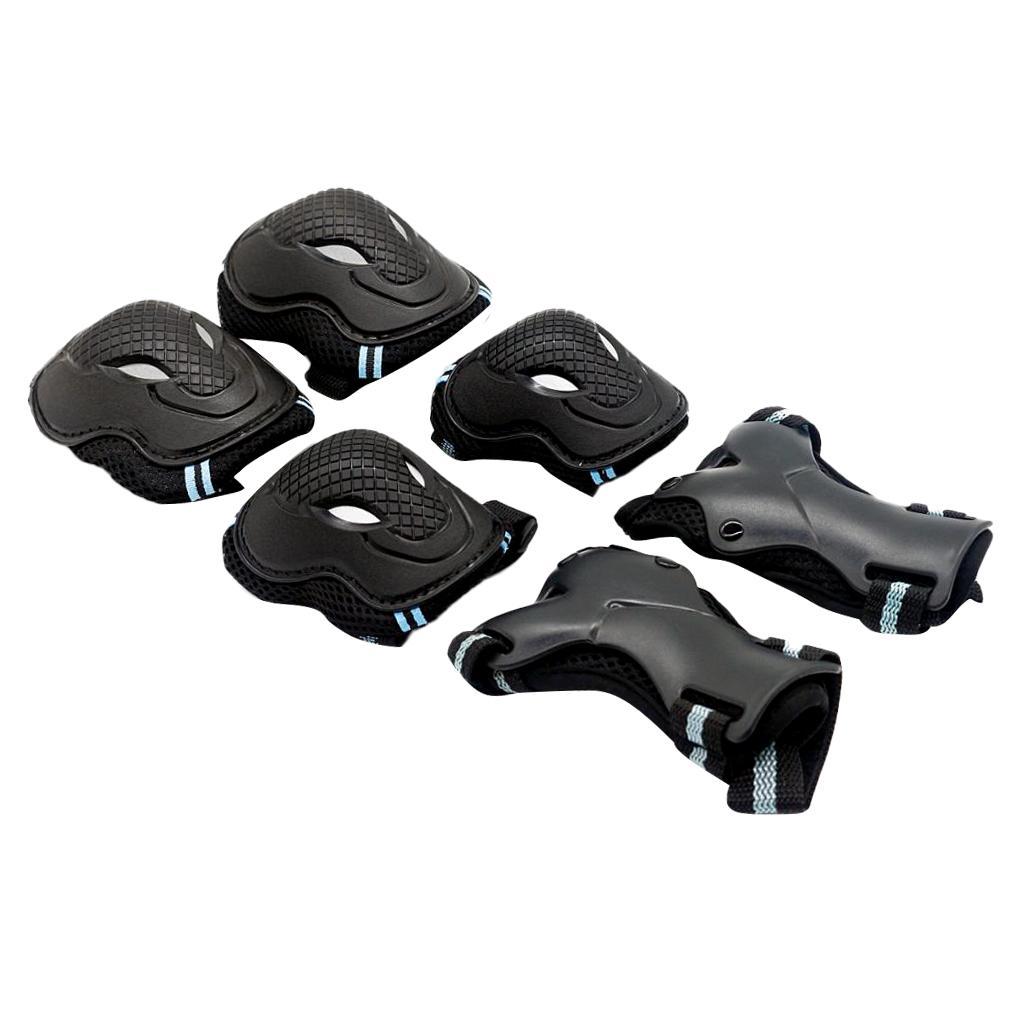 6 Pieces Adult Kids Knee Pads Elbow Pads Wrist and guard of hand for Skateboarding Cycling Inline Skating Roller Blading Protective Gear