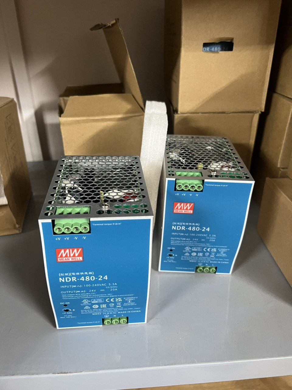 Nguồn Meanwell Din rail NDR-480-24 Hàng Nhập Khẩu