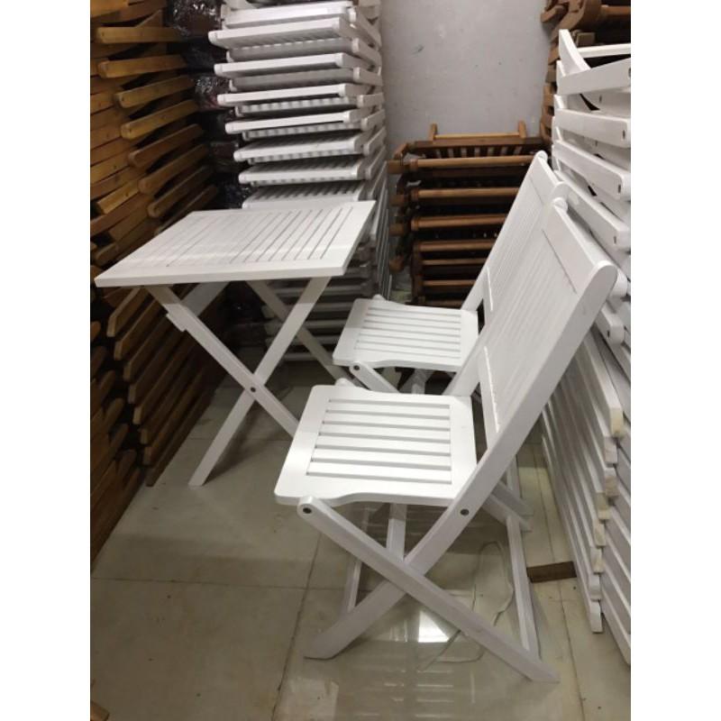 Ghế xếp trắng cao 45cm