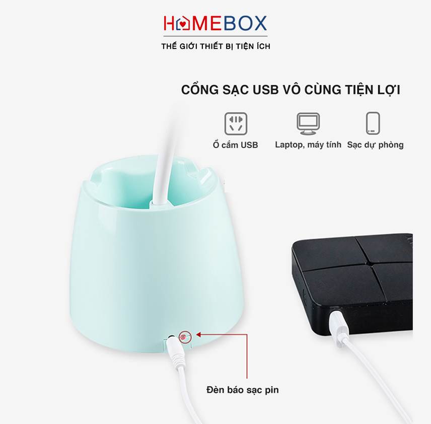 Đèn Học Để Bàn Bảo Vệ Mắt - Đèn Bàn Học LED Chống Cận Thị Hỗ Trợ Làm Việc, Đọc Sách, Trang Trí - Có Pin Tích Điện, Siêu Sáng, 3 Chế Độ Ánh Sáng - Hàng Chính Hãng