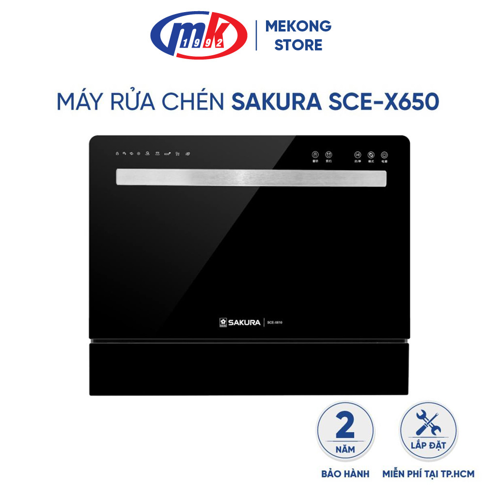 MÁY RỬA CHÉN SAKURA SCE-X650 - Hàng chính hãng