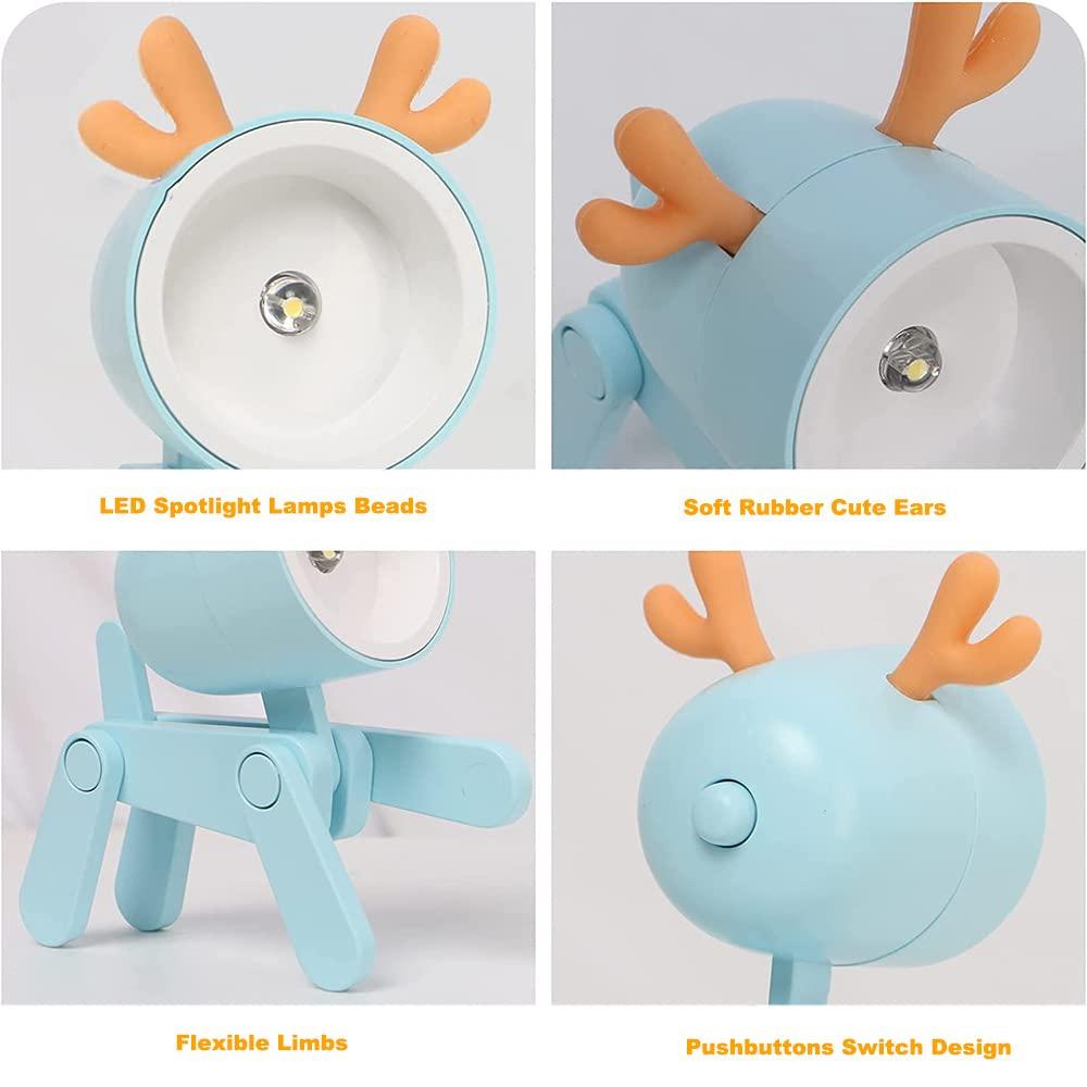 Phim hoạt hình Mini Night Light DIY DOG DOG DOG NACHLICHT LED LAMP Đèn di động Điều chỉnh ánh sáng ban đêm Bảo vệ mắt cho văn phòng tại nhà Phòng ký túc xá Trang trí Girl Boys Trang trí