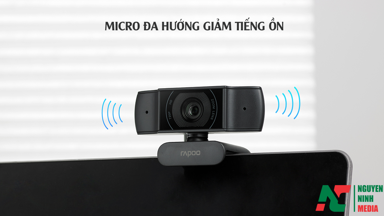 Webcam Rapoo C200 Độ Phân Giải HD 720P - Hàng Chính Hãng