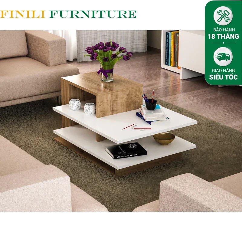 Bàn trà sofa thiết kế độc đáo nhiều tầng FBT04