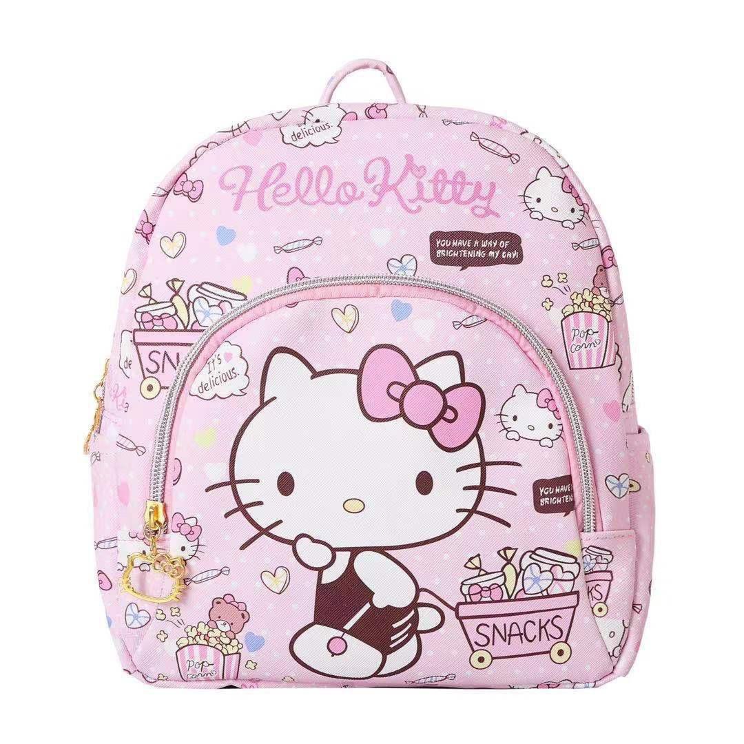 Sanrio Hello Kitty Ba Lô Trẻ Em Nhỏ Học Pu Thời Trang Túi Xách Dễ Thương Giai Điệu Các Bé Gái Mẫu Giáo Túi