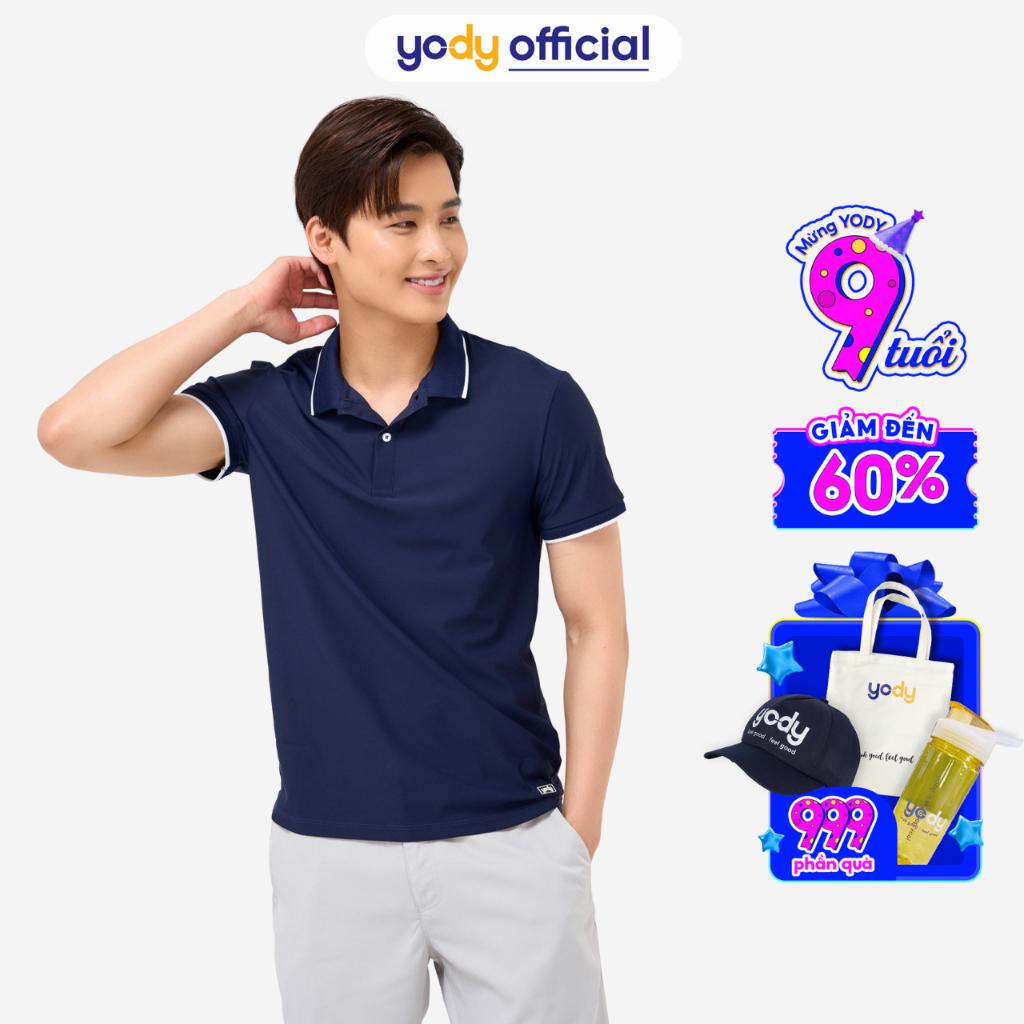 Áo Polo Nam YODY chất liệu cotton airycool siêu mát mềm mịn bo quả trám APM5083
