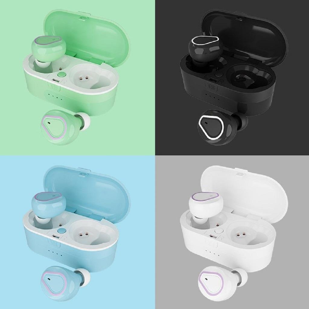 Bluetooth Headphones Wireless Bluetooth 5.0 Headphones In Ear Earphones With 340mAh Charging Box, Built-in Microphone