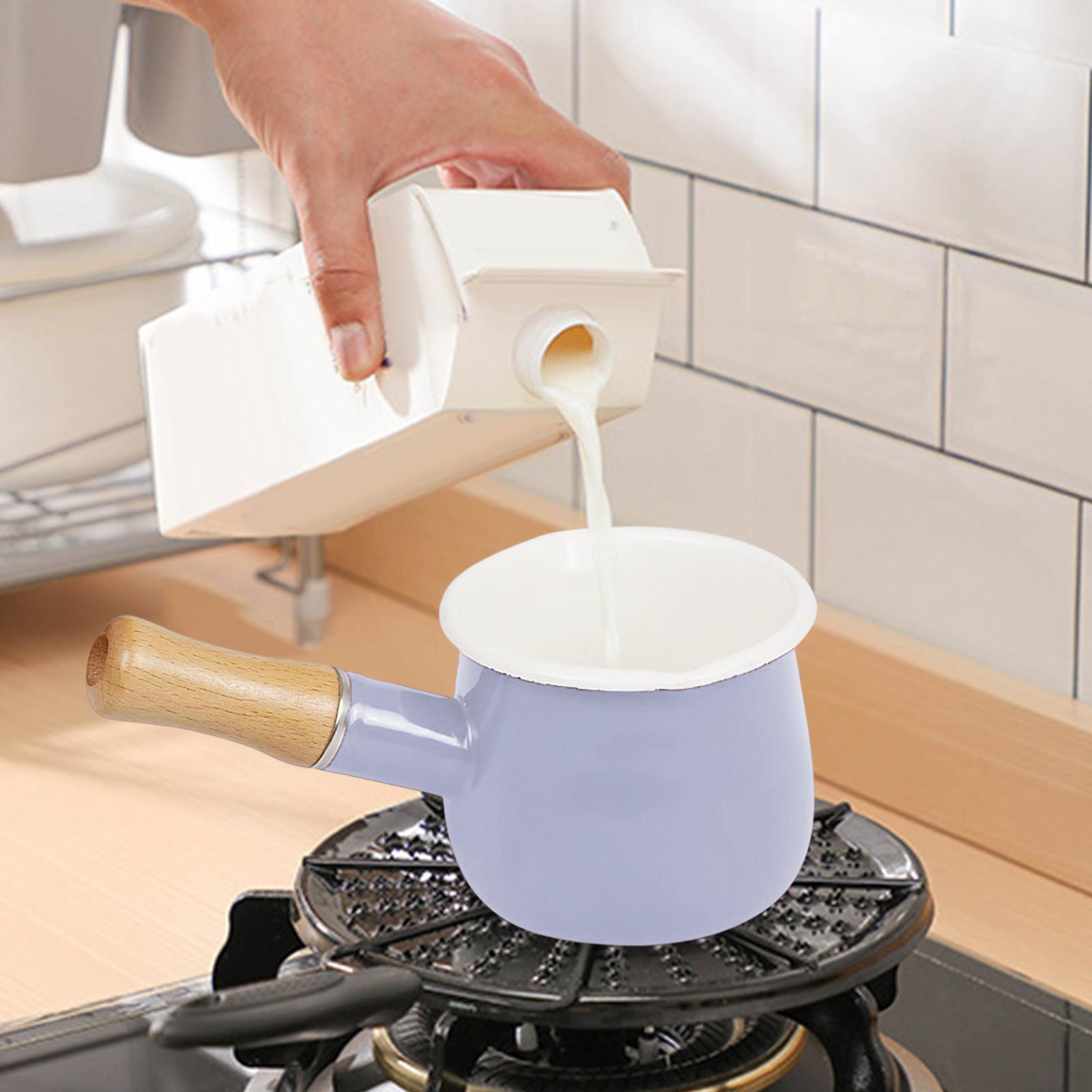Multifunctional Sauce Pan Milk Pan Heat Resistant 550ml Small Sauce Pot for