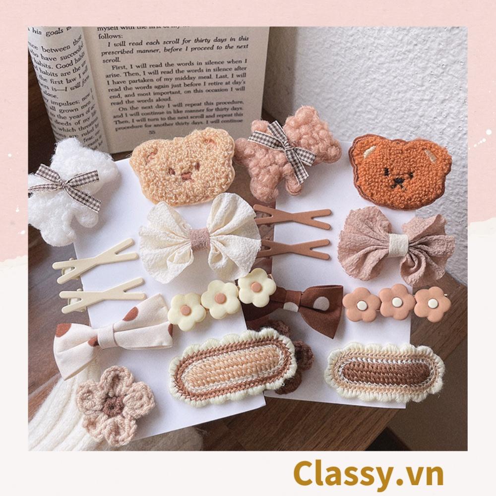 Classy Set kẹp tóc nhiều kiểu dễ thương phong cách hàn quốc PK316