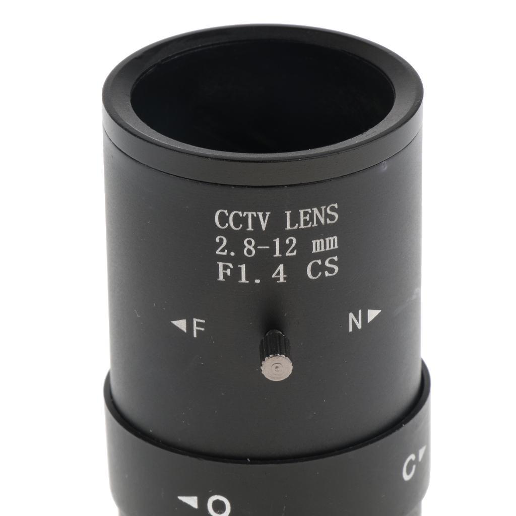 2.8mm-12mm 1/3" 4 Manual Iris Lens CS Mount for Security Camera