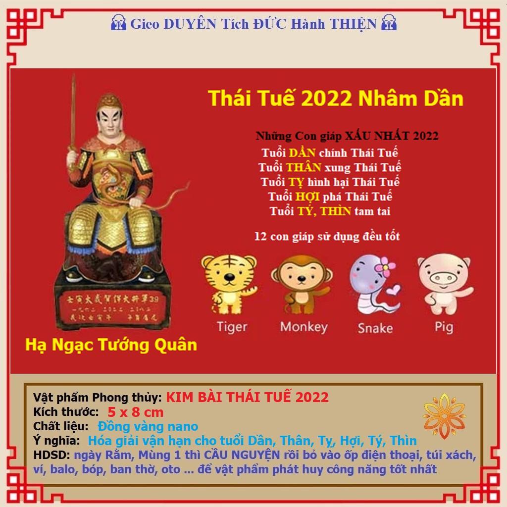 10 Kim Bài Thái Tuế năm 2022 - Tặng 5 Thái Tuế Phù