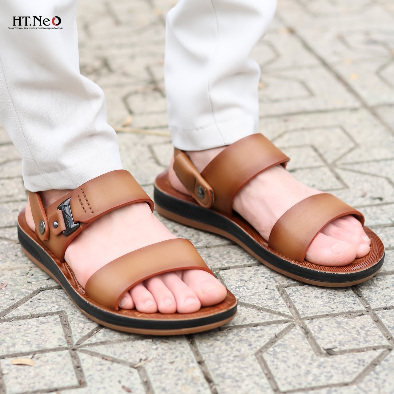 Sandal Nam Da Bò Cao Cấp SD80