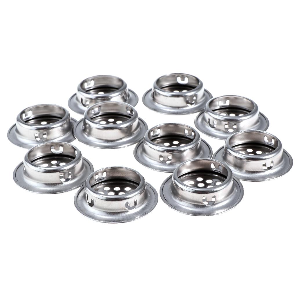 10Pcs Stainless Steel Air Vent Louver Round Cabine Hole Air Vent Cover