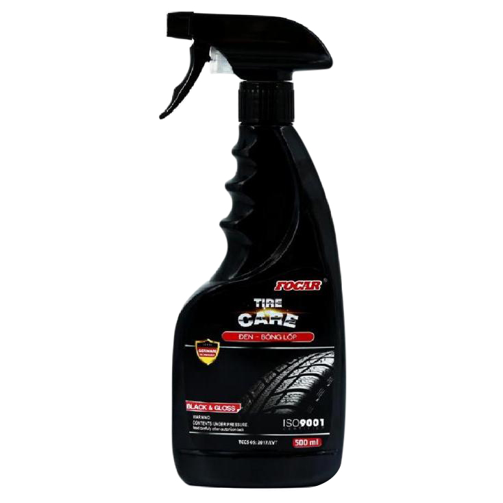 Chai Xịt Dưỡng Đen Bóng Lốp Ô Tô Focar Tire Care 500ml