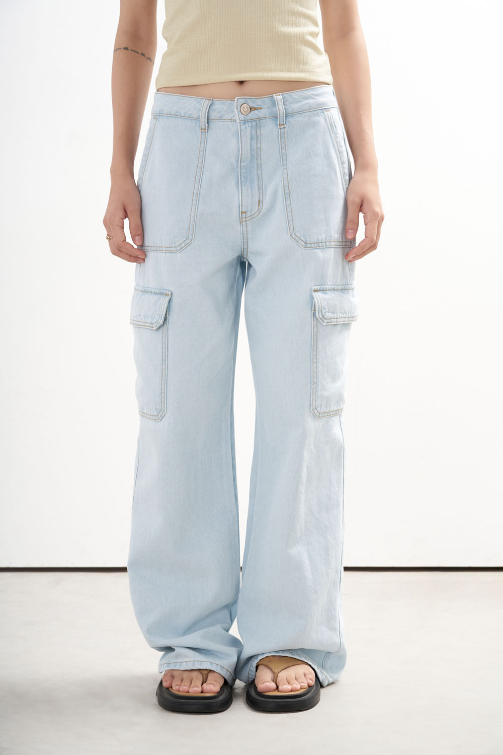 DOTTIE - Quần cargo vải denim - Q0320