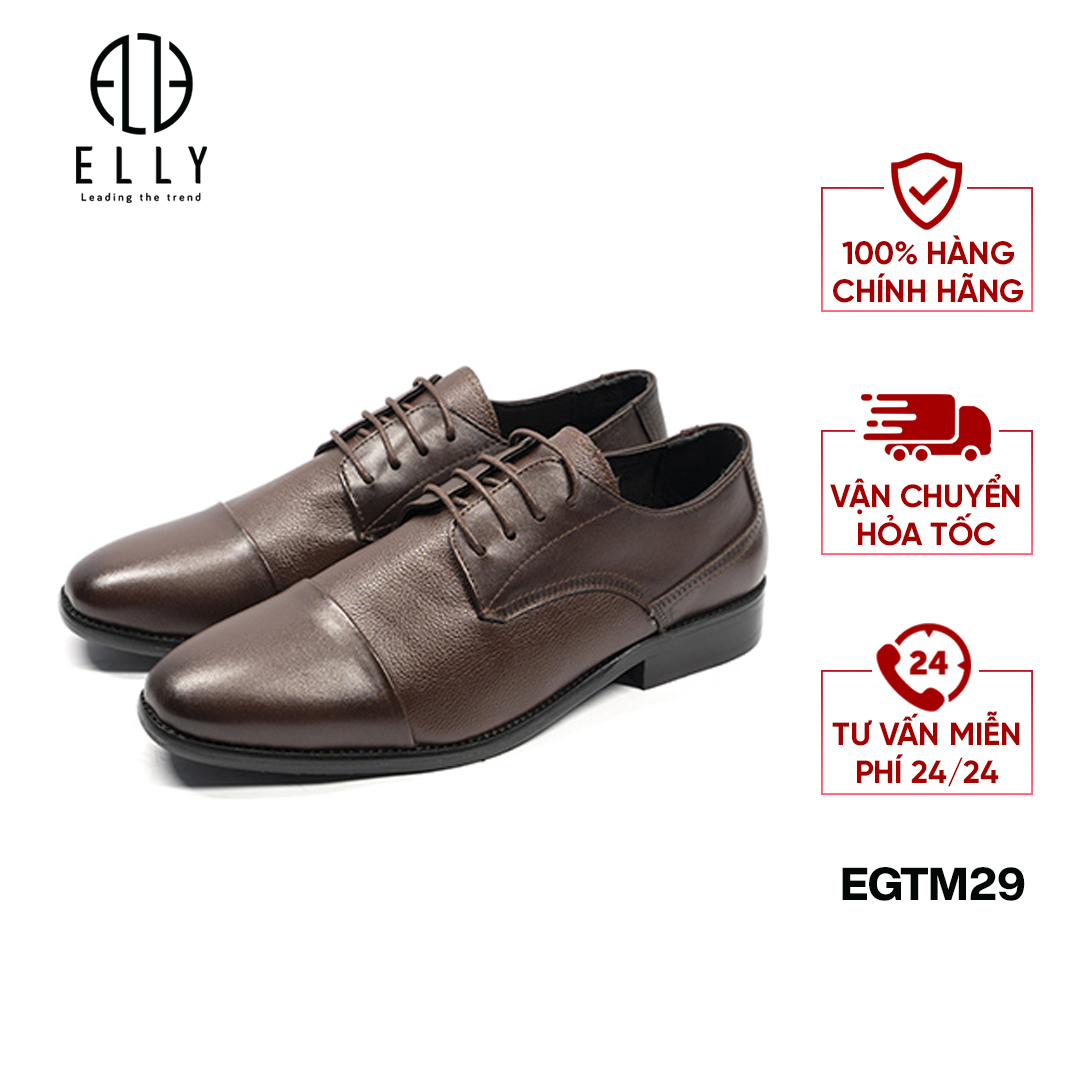 GIÀY NAM DA THẬT ELLY HOMME – EGTM29