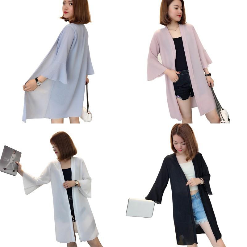 Áo choàng chiffon dáng rộng cho nữ