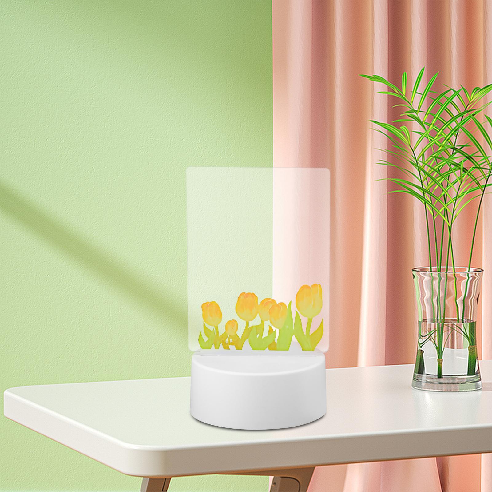 Transparent Acrylic Message Board Memo Light up Daily Moment