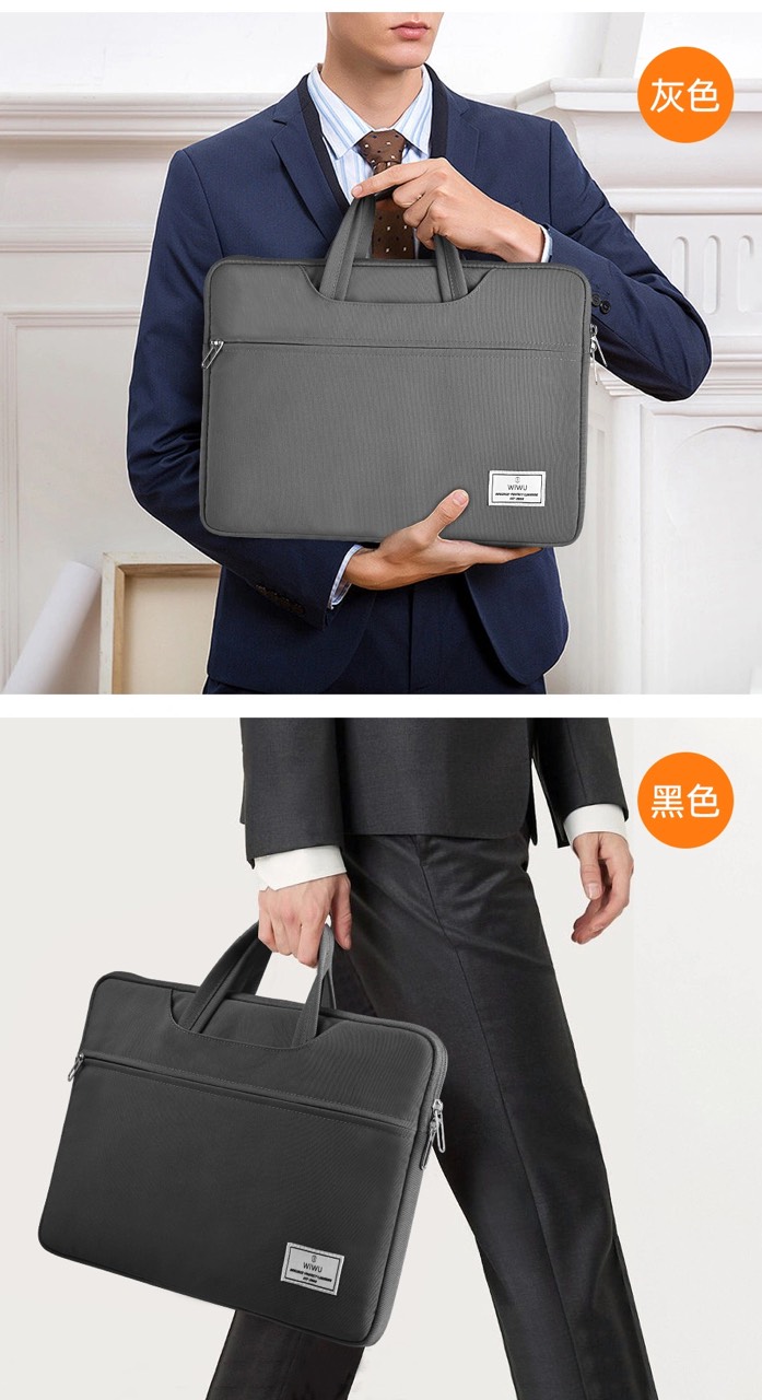 Túi Wiwu Vivi Laptop Handbag Dành Cho Laptop, Macbook Làm Bằng Vải Chống Thấm Nước, Có Ngăn Ngoài Để Phụ Kiện - Hàng chính hãng