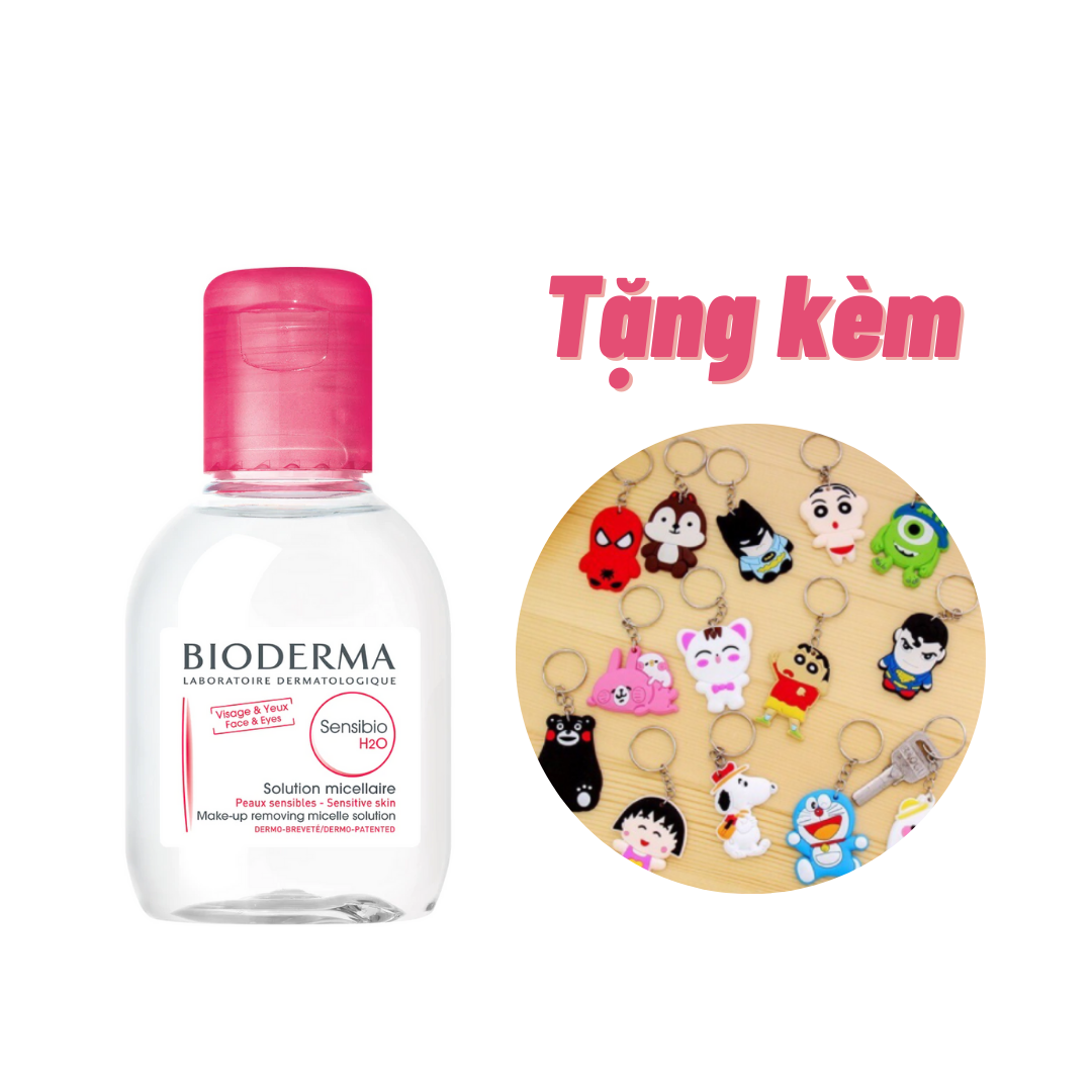 Nước Tẩy Trang Dành Cho Da Nhạy Cảm BIODERMA Sensibio H2O 100ml - Tặng 1 Móc Khóa Nhựa 2 Mặt