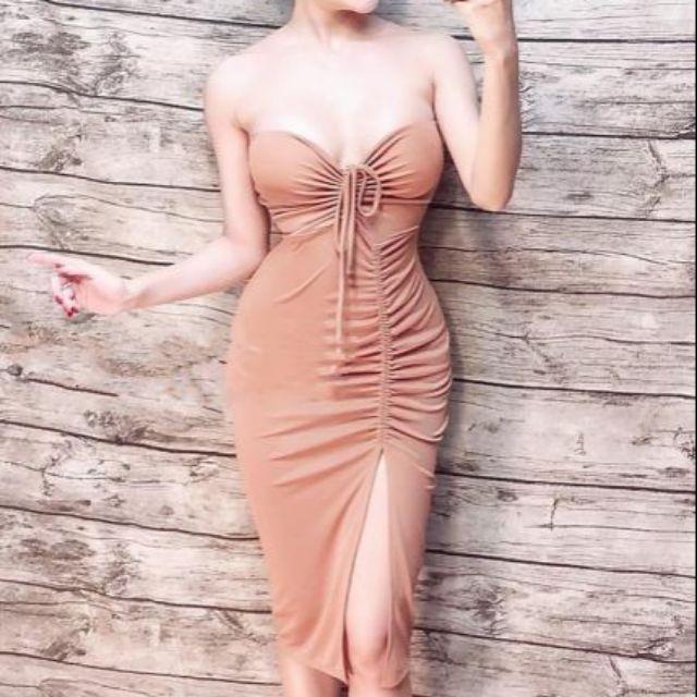 Đầm cúp ngực rút nhúng sexy