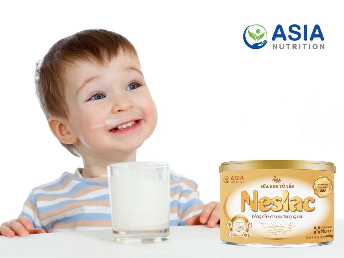 Sữa non tổ yến Neslac 400g Asia Nutrition tác dụng bảo vệ sức khỏe và tăng đề kháng, ngừa lão hóa, loãng xương