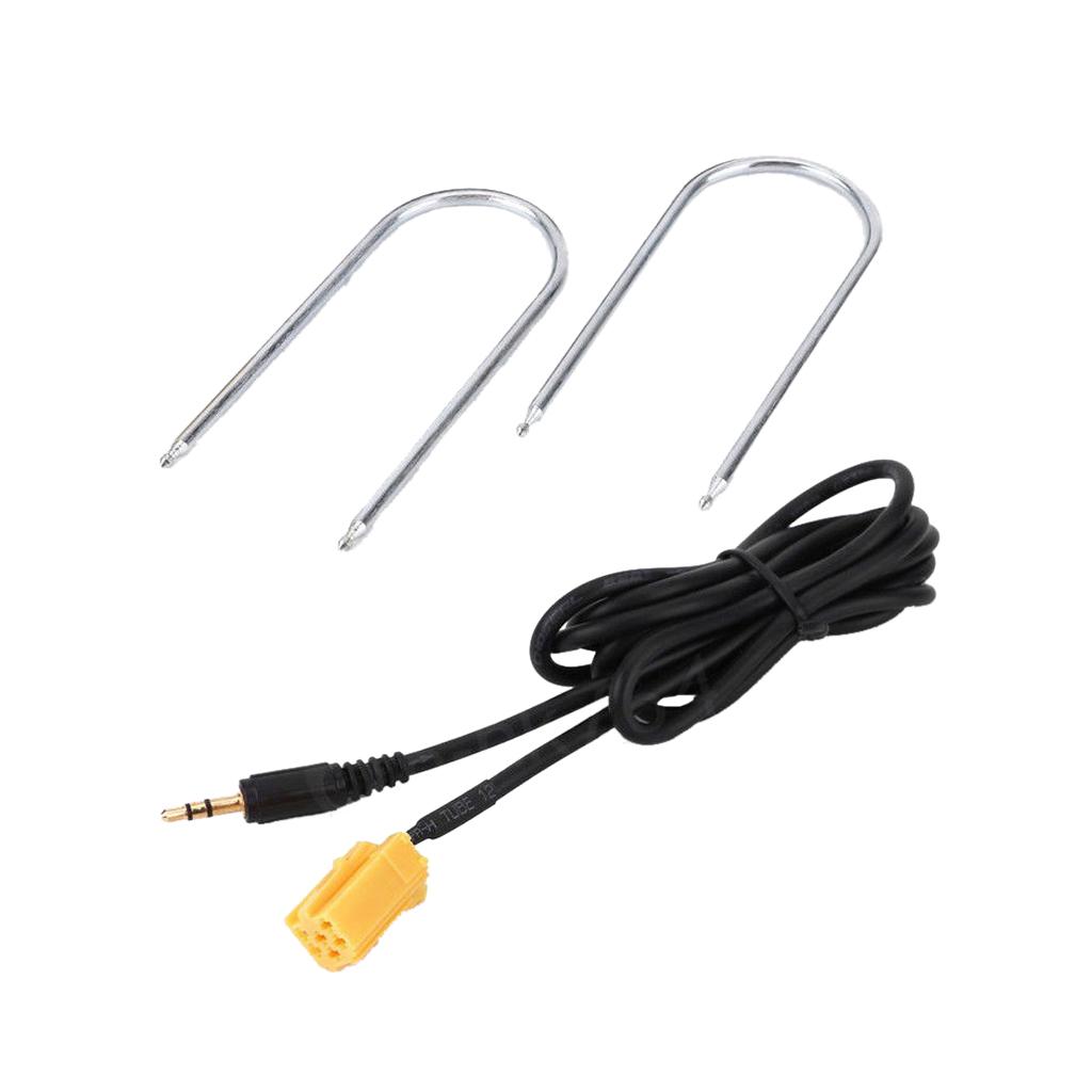 3.5MM ABS AUX Input Adapter Cable Line for Peugeot 206 207 307 308 Citroen Sega RD9 2007-2009 2010 2011 2012 2013 2014 2015