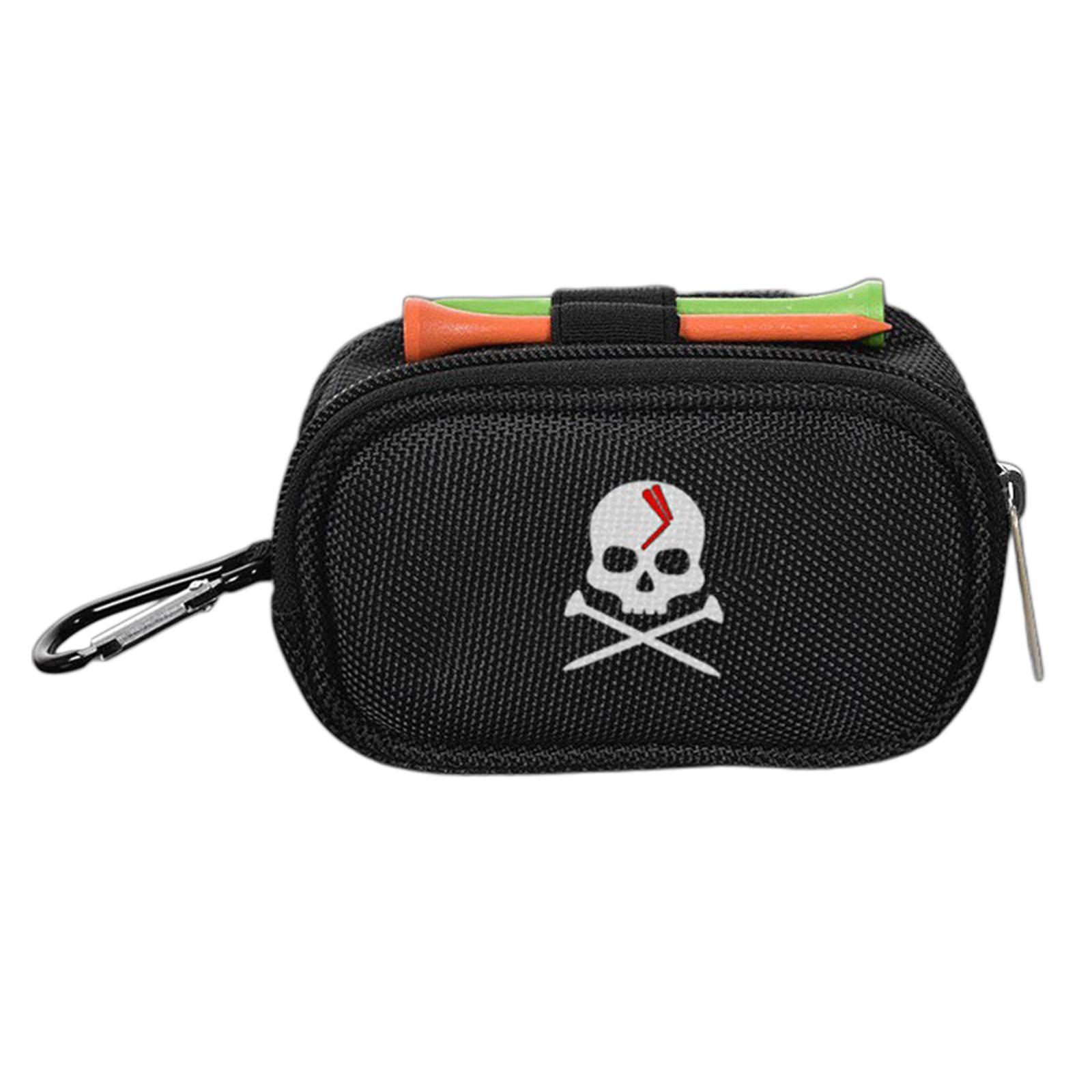 3x Golf Ball Pouch Holder Belt Golf Ball with Zipper And Tees Golf Club